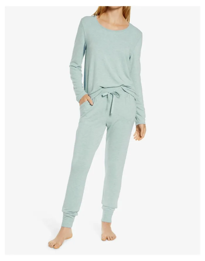 Papinelle Sleepwear Feather Soft Pajama Top Sage Women Madewell Pajamas