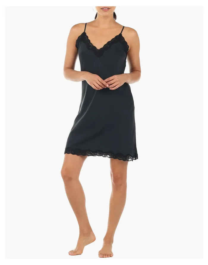 Papinelle Sleepwear Silk Lace Slip Black Women Madewell Pajamas Papinelle Sleepwear Silk Lace Slip Black Women Madewell Pajamas