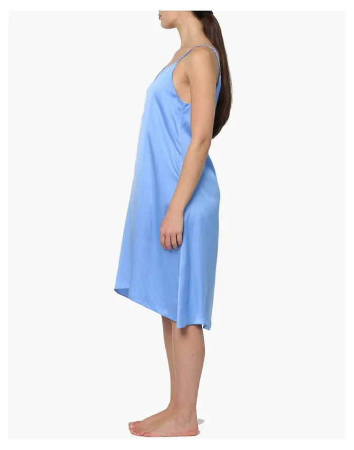 Papinelle Sleepwear Washable Silk Slip Nightie Blue Women Madewell Pajamas Papinelle Sleepwear Washable Silk Slip Nightie Blue Women Madewell Pajamas