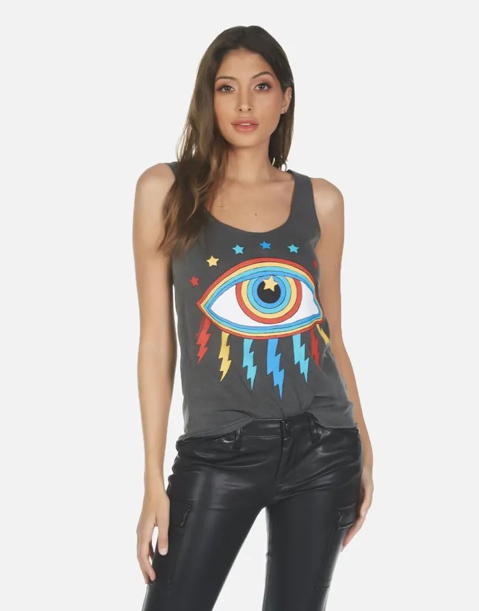 Parson Rainbow Lightning Eye Pigment Black Women039s Lauren Moshi Tanks