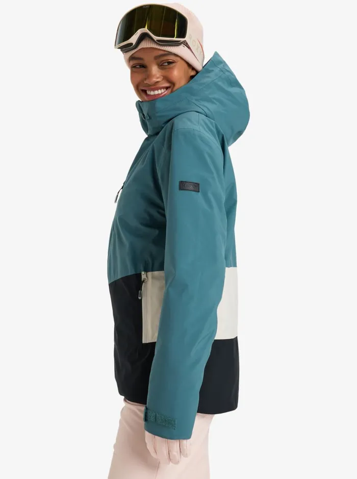Peakside 8211 Snow Jacket Sea Pine Women Roxy Jackets and Coats
