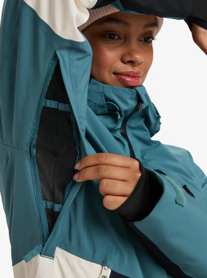 Peakside 8211 Snow Jacket Sea Pine Women Roxy Jackets and Coats