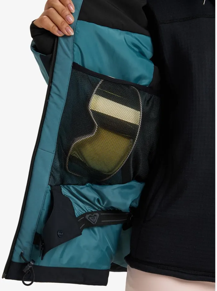 Peakside 8211 Snow Jacket Sea Pine Women Roxy Jackets and Coats
