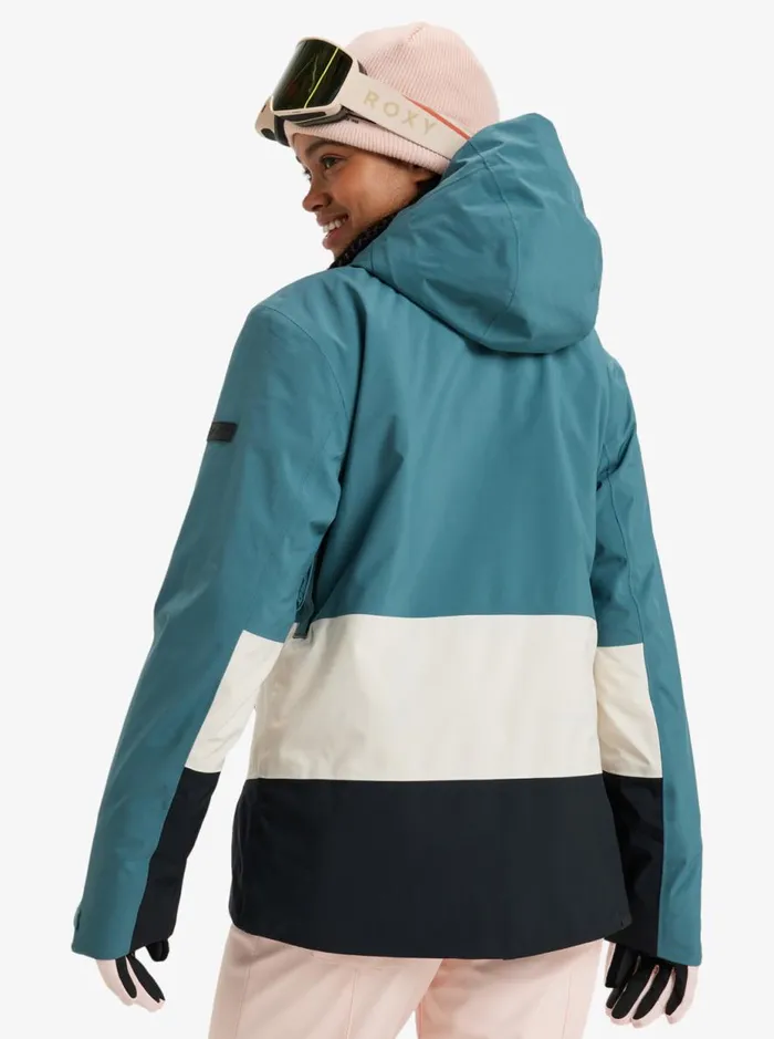 Peakside 8211 Snow Jacket Sea Pine Women Roxy Jackets and Coats