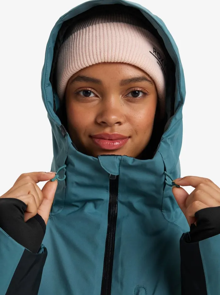 Peakside 8211 Snow Jacket Sea Pine Women Roxy Jackets and Coats