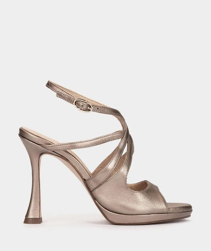 Pedro Miralles Atrani Metallic 8211 Heeled Sandals Women