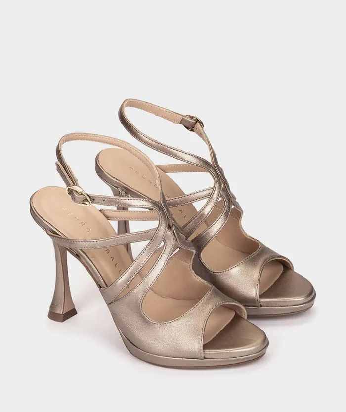 Pedro Miralles Atrani Metallic 8211 Heeled Sandals Women