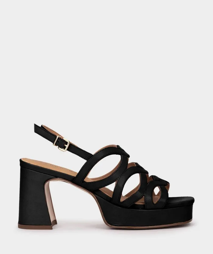 Pedro Miralles Bolzano Black 8211 Heeled Sandals Women