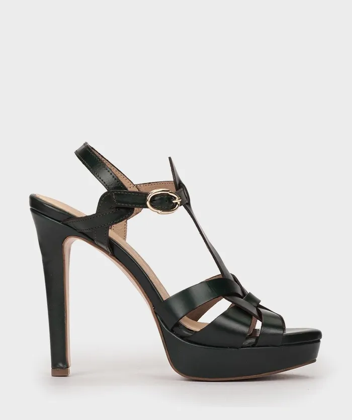 Pedro Miralles Copenhague Green 8211 Heeled Sandals Women