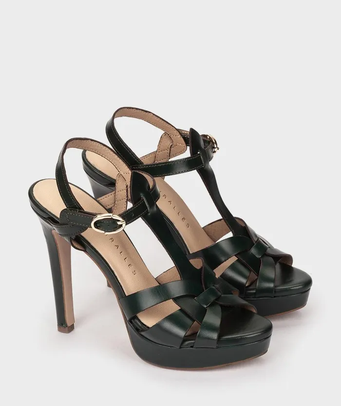 Pedro Miralles Copenhague Green 8211 Heeled Sandals Women