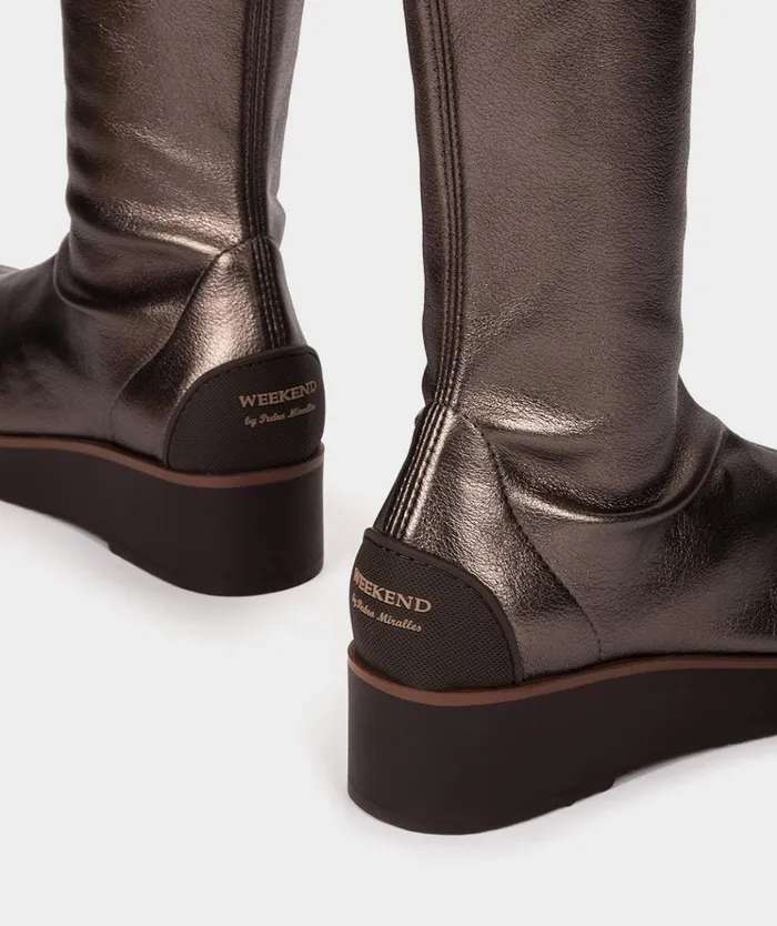Pedro Miralles Glasgow Metallic 8211 Boots Women