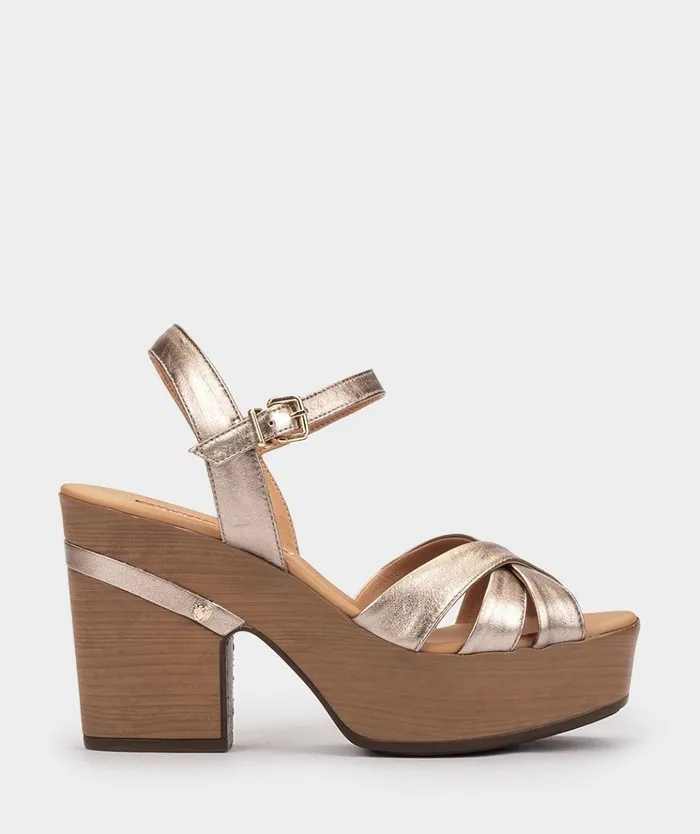 Pedro Miralles Liubliana Metallic 8211 Heeled Sandals Women
