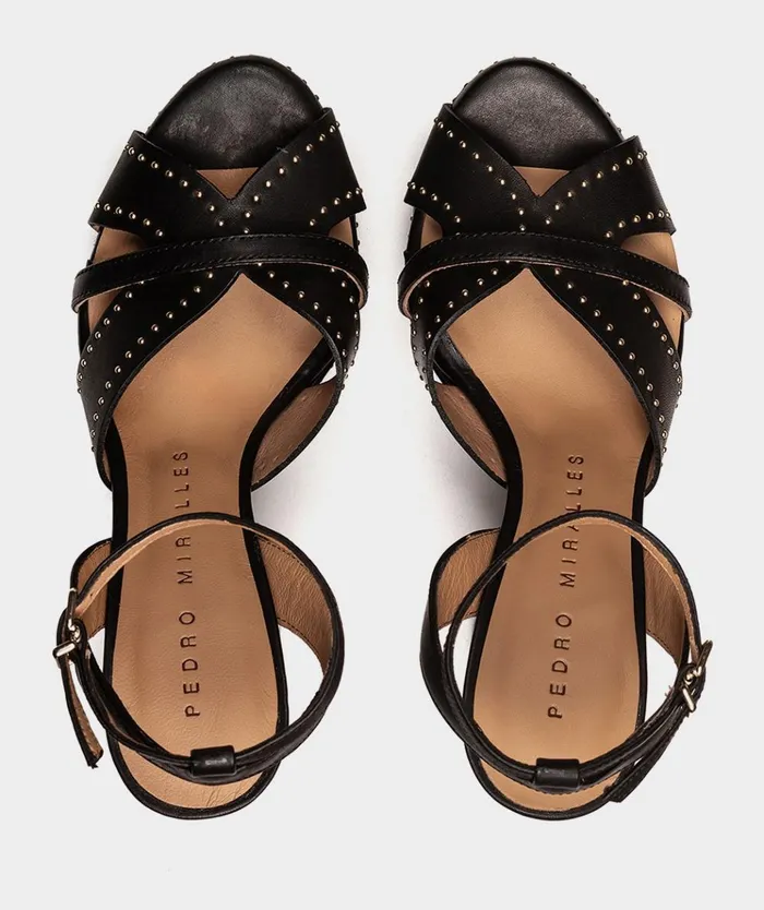 Pedro Miralles Montefioralle Black 8211 Heeled Sandals Women