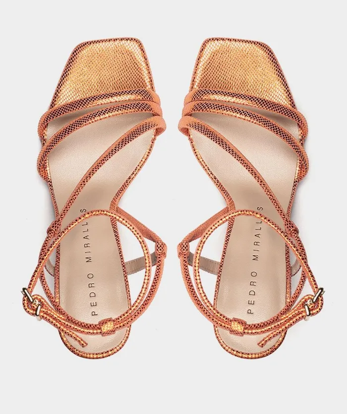 Pedro Miralles Natalia Orange 8211 Heeled Sandals Women