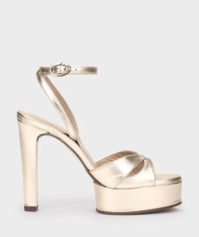 Pedro Miralles Patricia Metallic 8211 Heeled Sandals Women