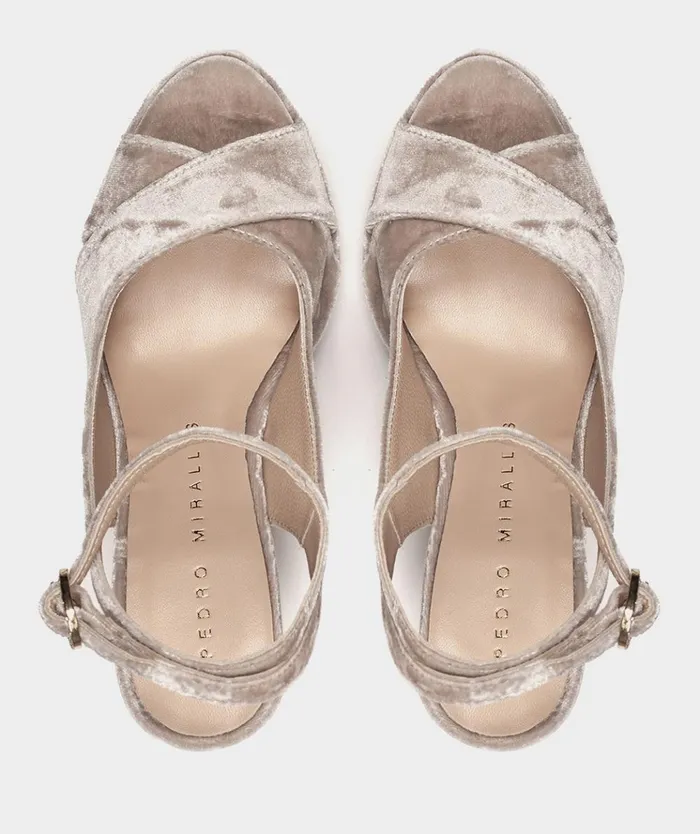 Pedro Miralles Pretoria Beige 8211 Heeled Sandals Women
