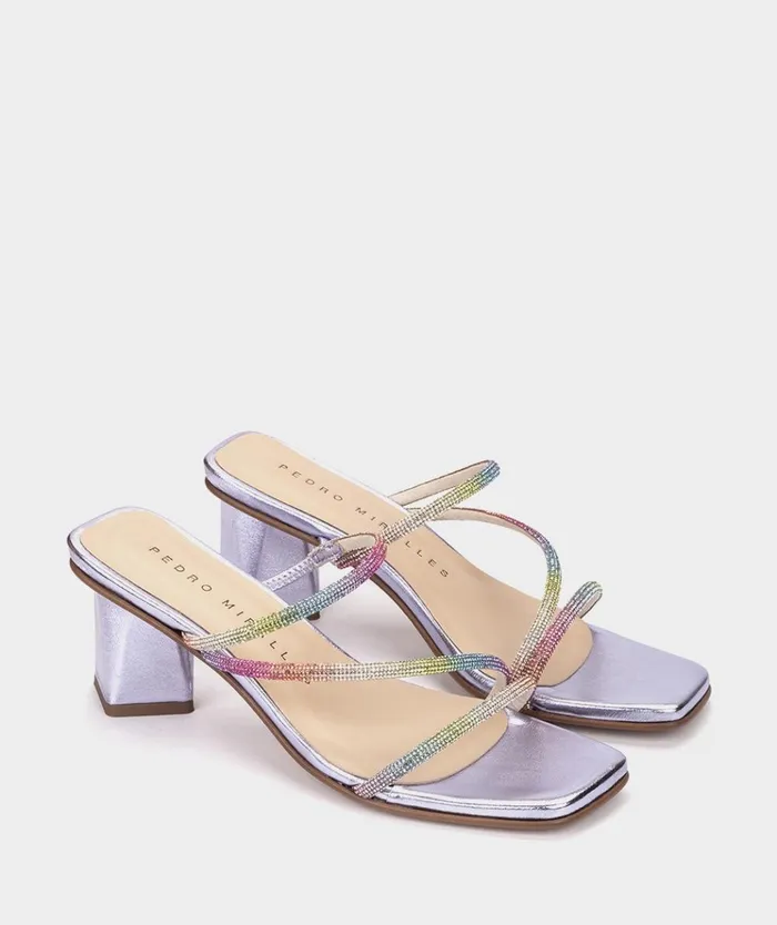 Pedro Miralles Riad Metallic 8211 Heeled Sandals Women