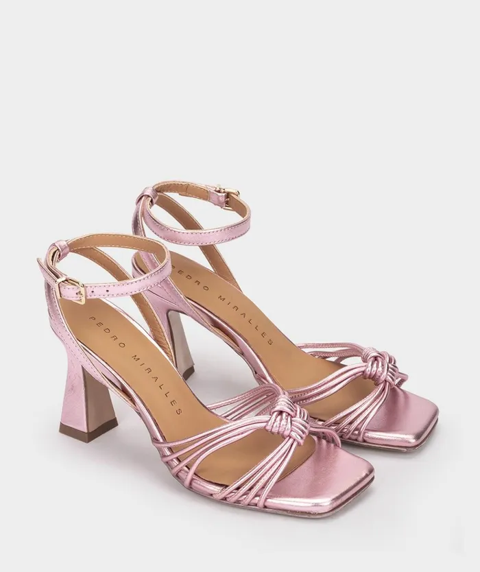Pedro Miralles Santa Mnica Metallic 8211 Heeled Sandals Women