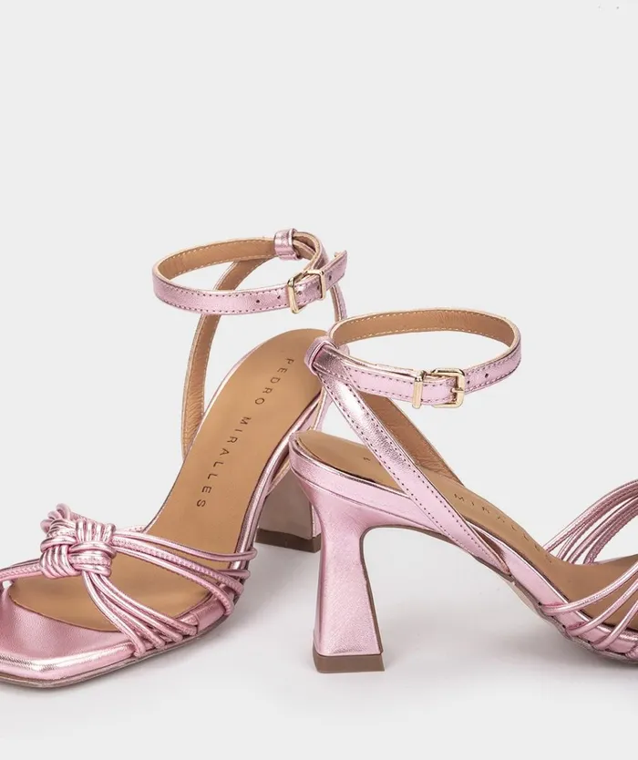 Pedro Miralles Santa Mnica Metallic 8211 Heeled Sandals Women