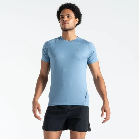 Persist TShirt Coronet Blue Marl Men Dare 2b Gym Tops