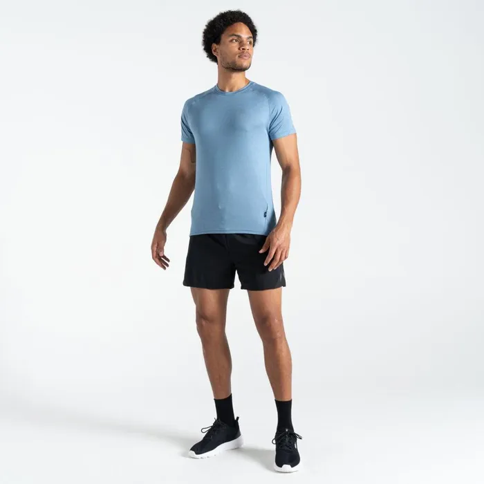 Persist TShirt Coronet Blue Marl Men Dare 2b Gym Tops