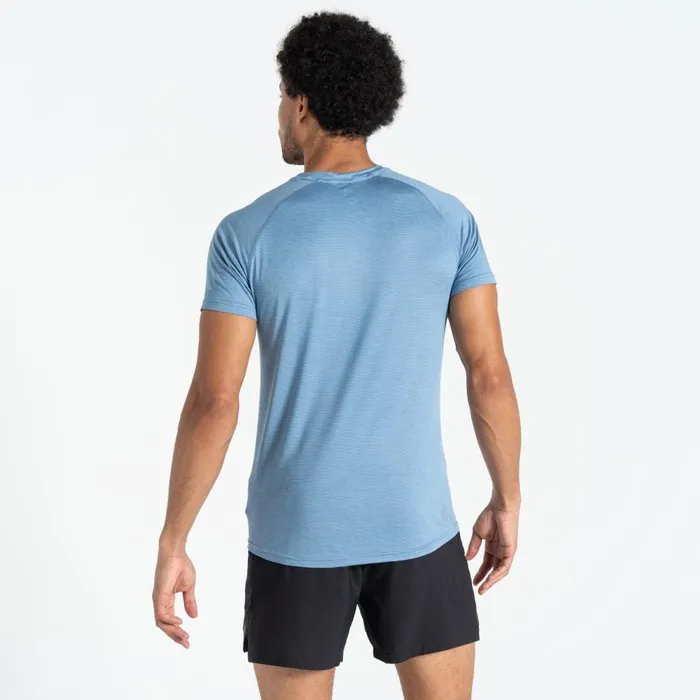 Persist TShirt Coronet Blue Marl Men Dare 2b Gym Tops
