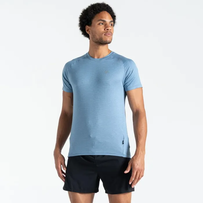 Persist TShirt Coronet Blue Marl Men Dare 2b Gym Tops