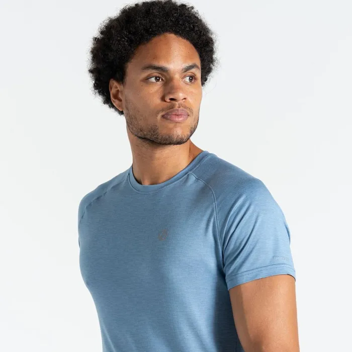 Persist TShirt Coronet Blue Marl Men Dare 2b Gym Tops