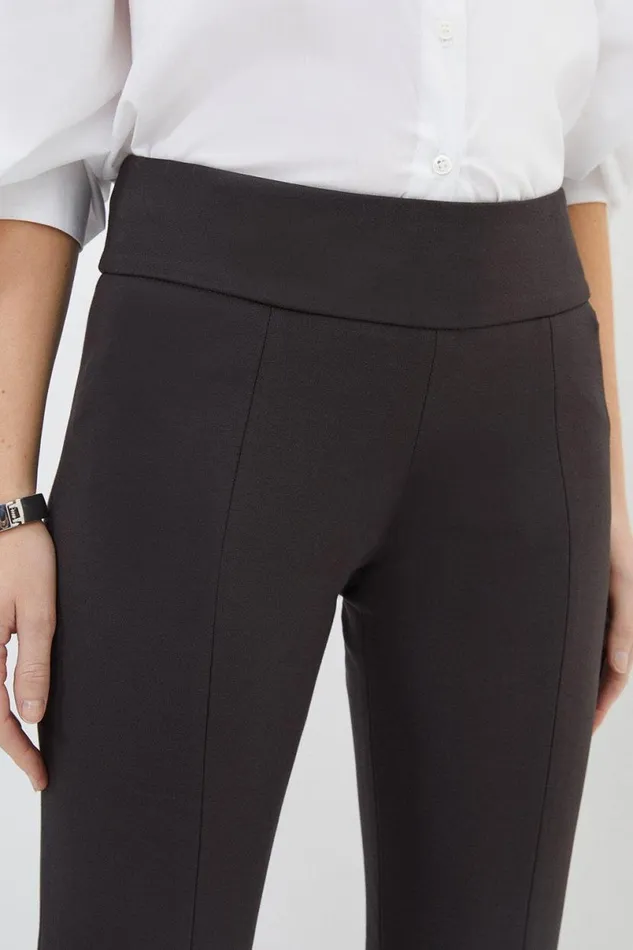Petite Tailored Split Hem Leggings Chocolate Women Karen Millen Trousers