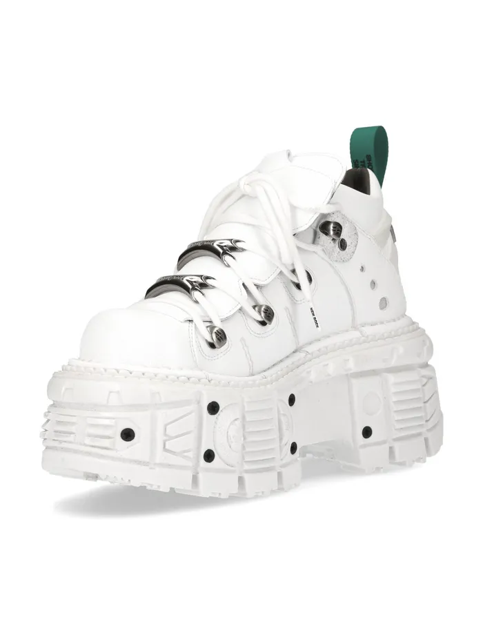 Platform New Rock Women Ankle Boot Imperfect With Laces MTank106nV8