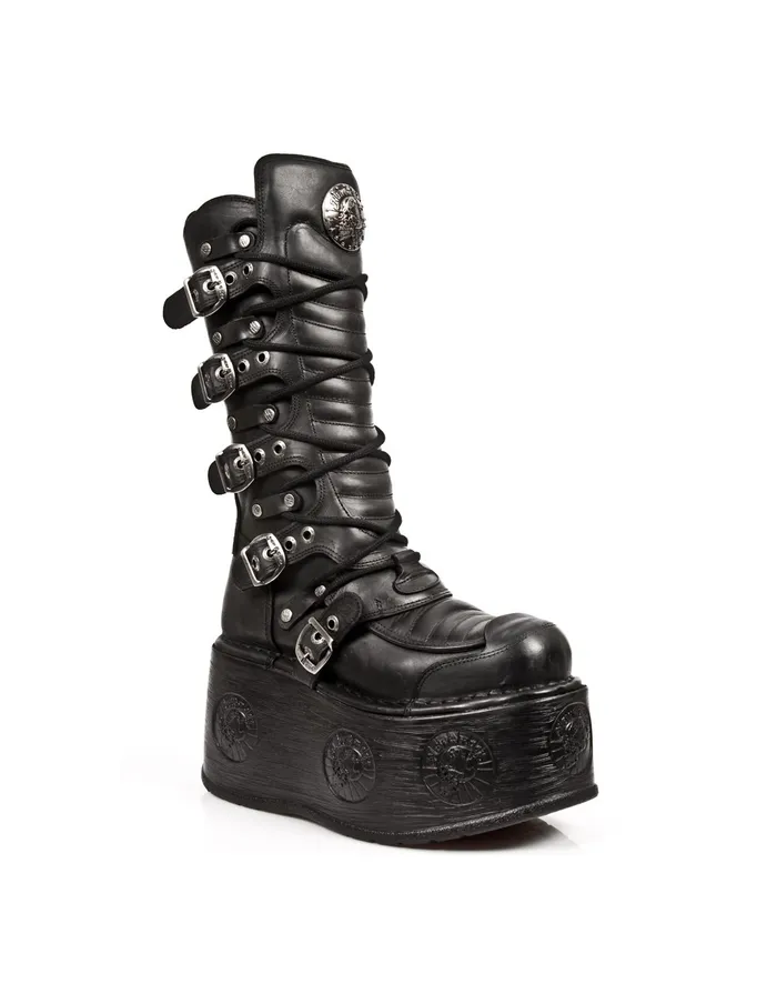 Platform New Rock Women Boot Metallic M985C3
