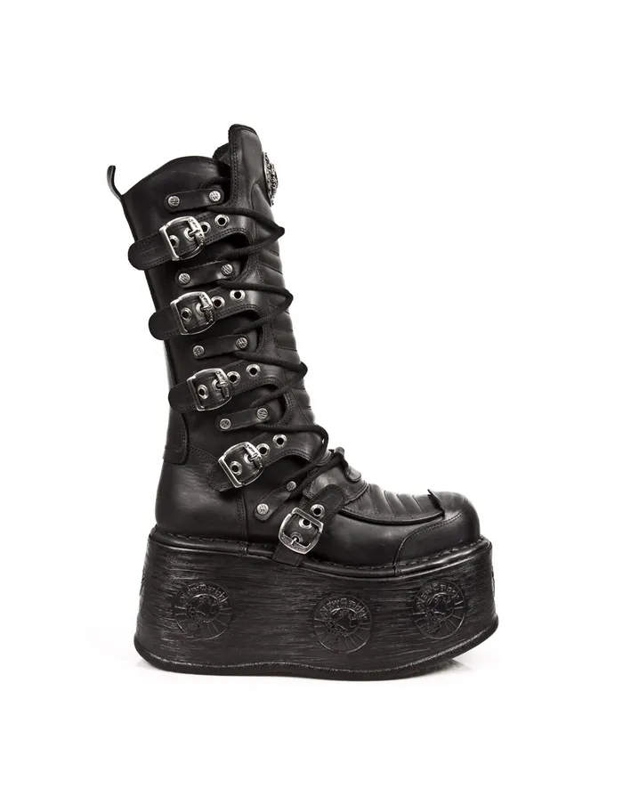 Platform New Rock Women Boot Metallic M985C3
