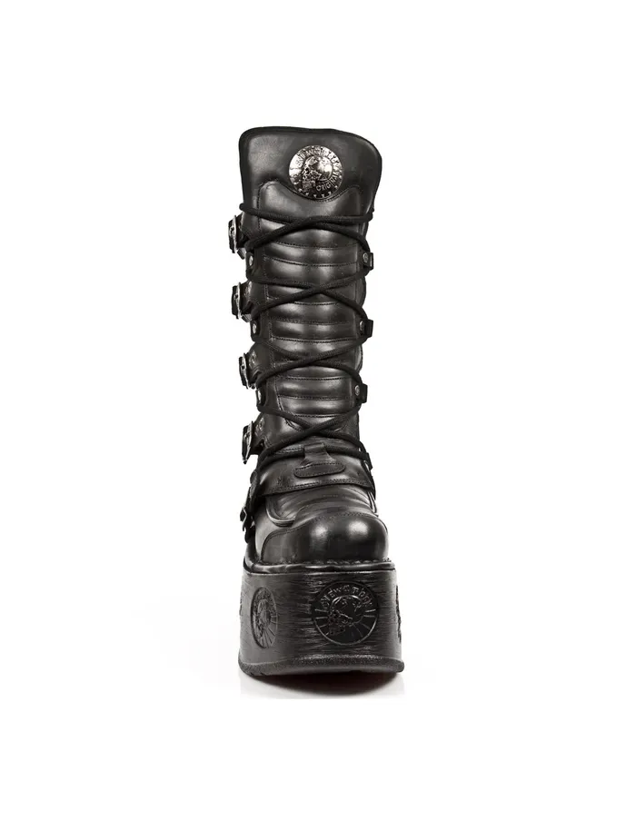 Platform New Rock Women Boot Metallic M985C3