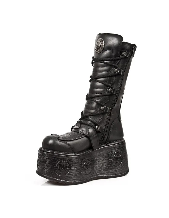 Platform New Rock Women Boot Metallic M985C3