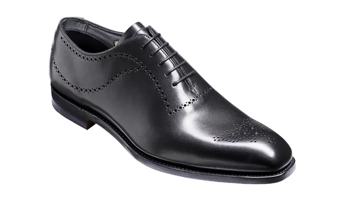 Plymouth 8211 Black Calf Mens Barker Shoes Mens Brogues