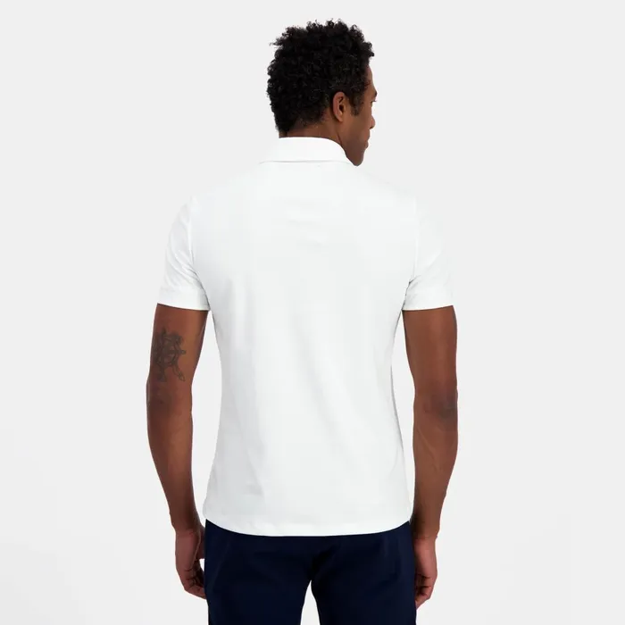 Polos Shirts Men Le Coq Sportif Coq D039or Polo Shirt Col Zipp En Interlock 240g Coton Marsh Mallow