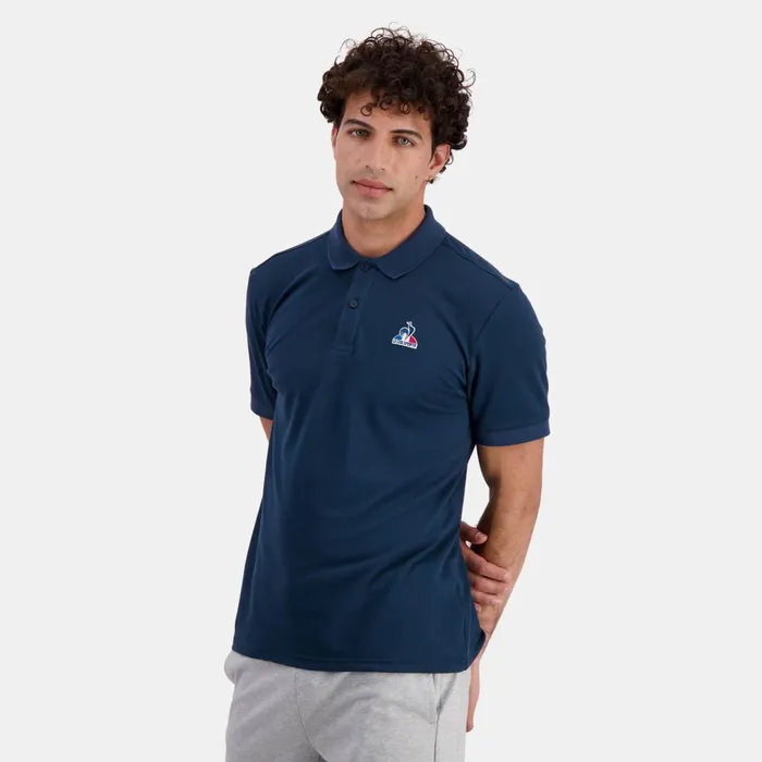 Polos Shirts Men Le Coq Sportif Essentiels Polo Homme Dress Blues