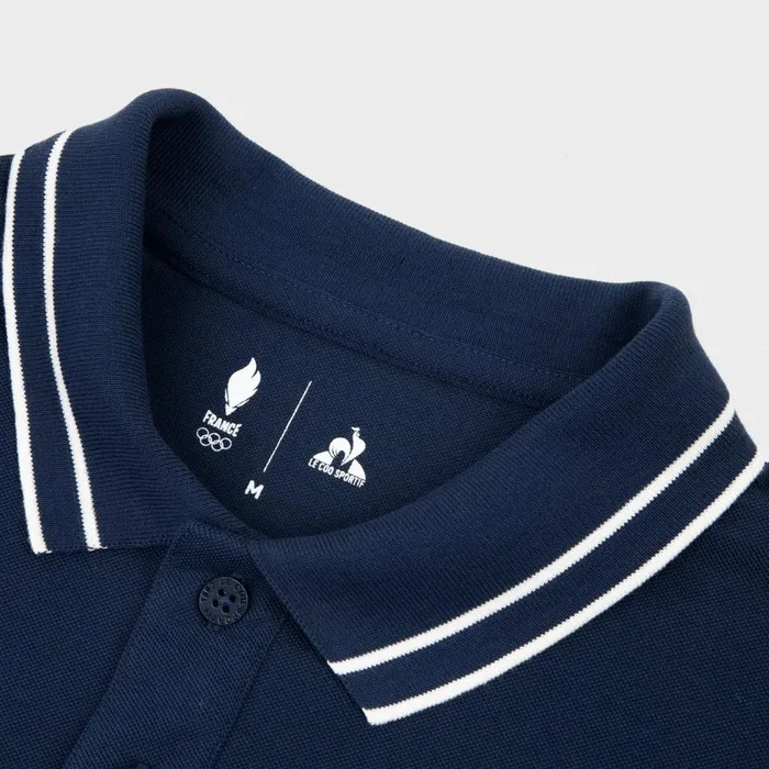 Polos Shirts Men Le Coq Sportif France039s Olympic Team Polo Shirt Insignia Blue