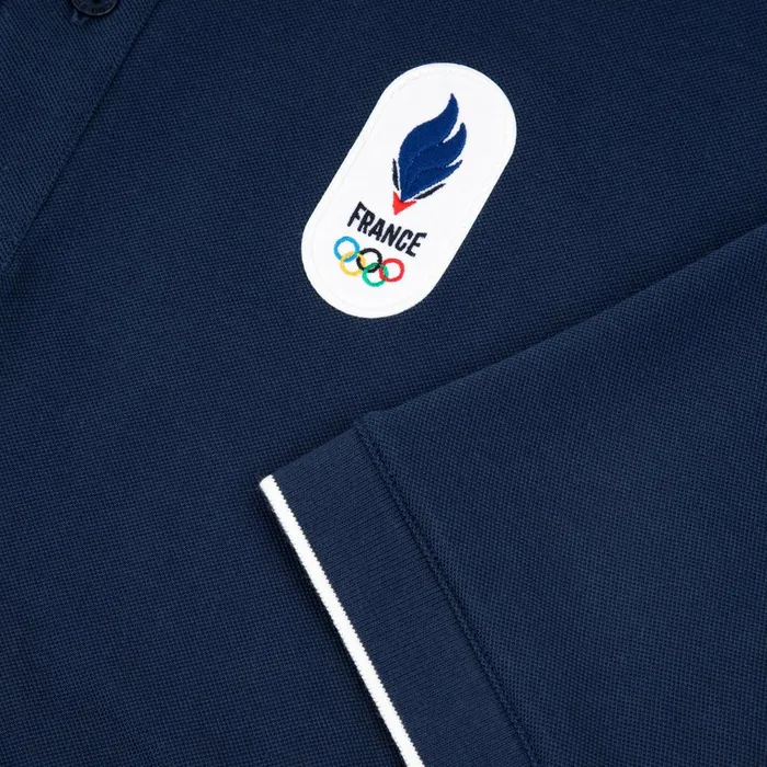 Polos Shirts Men Le Coq Sportif France039s Olympic Team Polo Shirt Insignia Blue