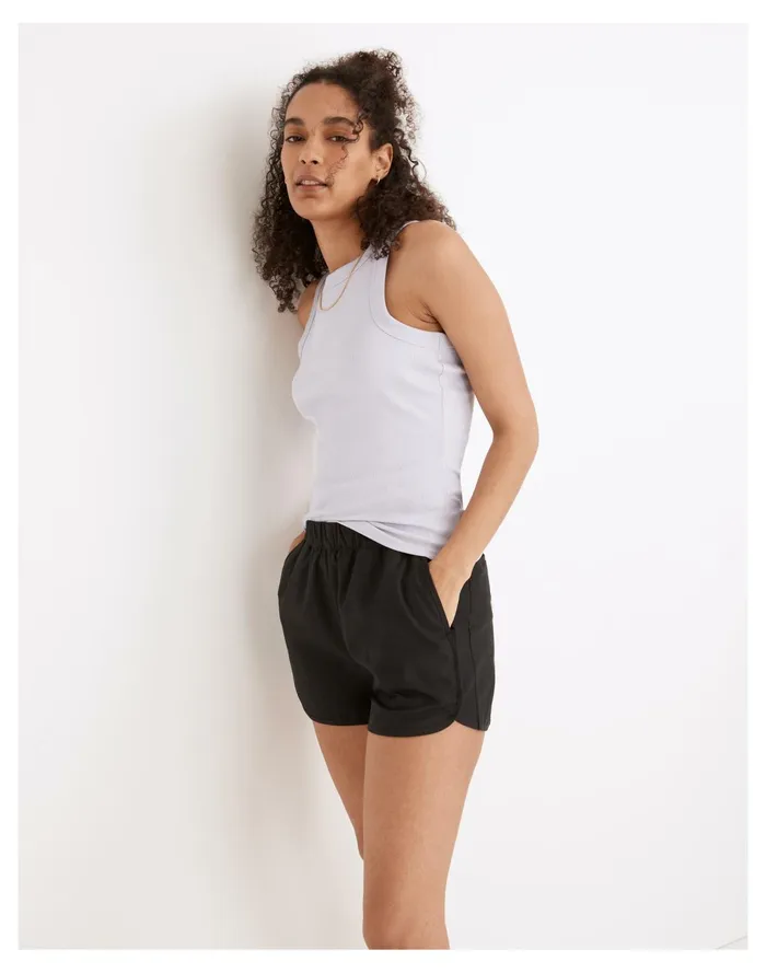 Pull On Shorts Almost Black Women Madewell Shorts