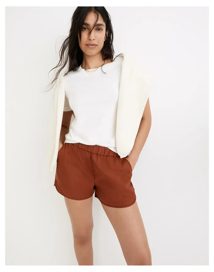 Pull On Shorts Dusty Redwood Women Madewell Shorts