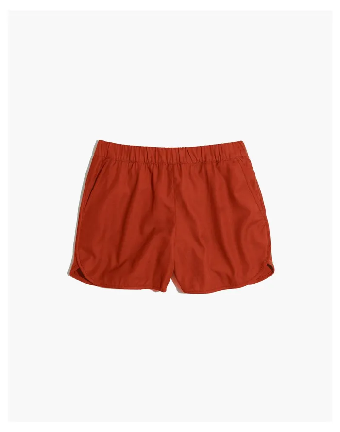 Pull On Shorts Dusty Redwood Women Madewell Shorts Pull On Shorts Dusty Redwood Women Madewell Shorts