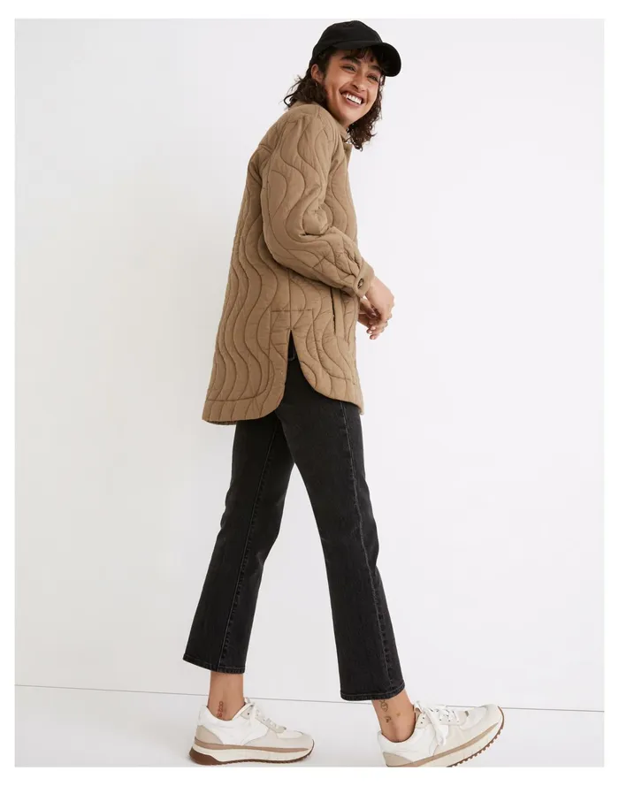 Quilted Belrose Shirt Jacket Distant Surplus Women Madewell Jackets Quilted Belrose Shirt Jacket Distant Surplus Women Madewell Jackets