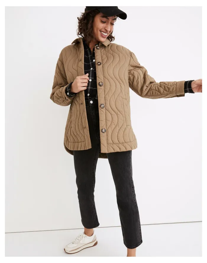 Quilted Belrose Shirt Jacket Distant Surplus Women Madewell Jackets Quilted Belrose Shirt Jacket Distant Surplus Women Madewell Jackets