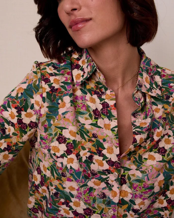 Quina Print Shirt Eucalyptus Women Polin Et Moi Blouses And Shirts Quina Print Shirt Eucalyptus Women Polin Et Moi Blouses And Shirts