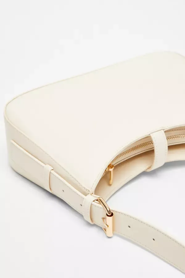 Quiz Clothing Bags Cream Faux Leather Shoulder Bag 8211 Women