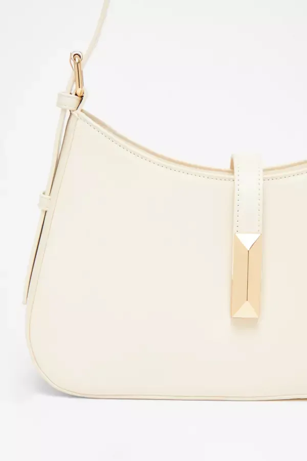 Quiz Clothing Bags Cream Faux Leather Shoulder Bag 8211 Women