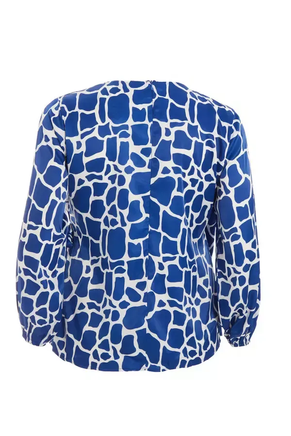 Quiz Clothing Casual Clothing Curve Royal Blue Animal Print Wrap Top 8211 Women Quiz Clothing Casual Clothing Curve Royal Blue Animal Print Wrap Top 8211 Women