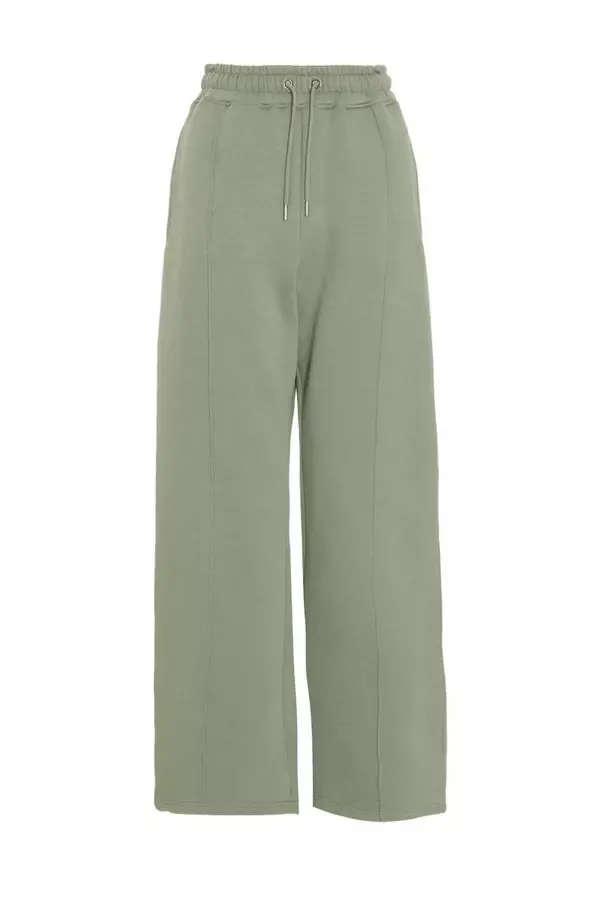 Quiz Clothing Casual Clothing Sage Fleece Wide Leg Joggers 8211 Women