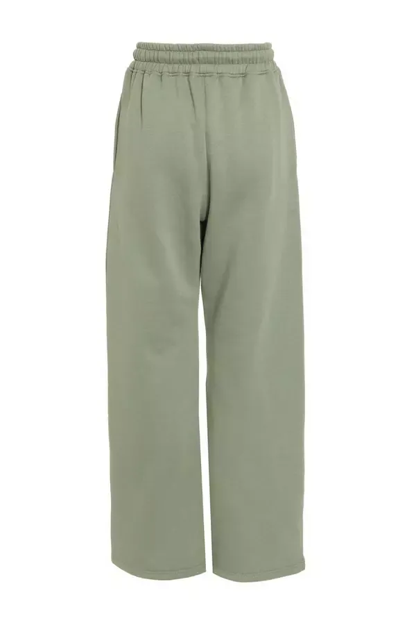 Quiz Clothing Casual Clothing Sage Fleece Wide Leg Joggers 8211 Women